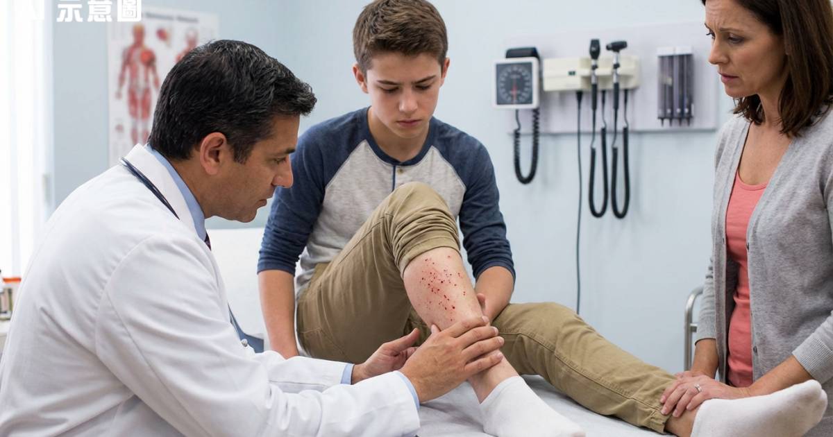 大孩子反覆感冒兼腳痛！醫生揭驚人真相：腳上「密集出血點」竟是奪命警號！