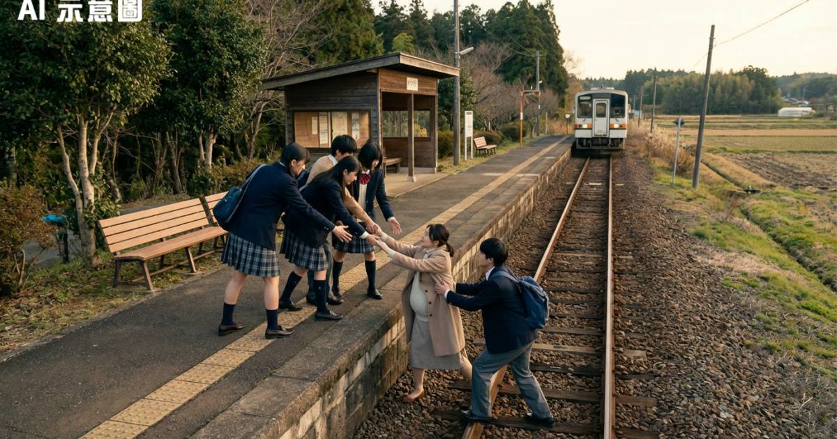 生死時速5分鐘！日孕婦墮1米路軌昏迷 5學生捨身相救 結局揭驚人真相！