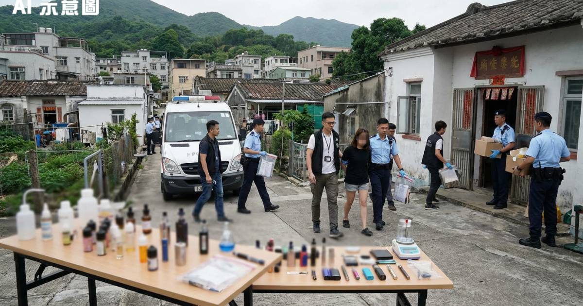 元朗$140萬毒品工場曝光！警搗破「家庭式」工場 30歲女當場斷正內情驚人