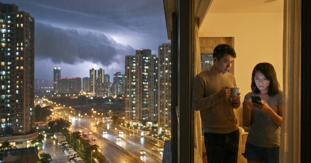 狂風雷暴今晚狂襲！天文台警告「雨勢頗大」：氣溫急降顯著轉涼？