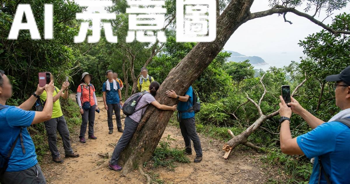 小紅書劣行+1！遊客攻陷浪茄灣「抱樹」打卡 模仿Eason封面玩到斷枝 勸阻竟遭惡言相向？