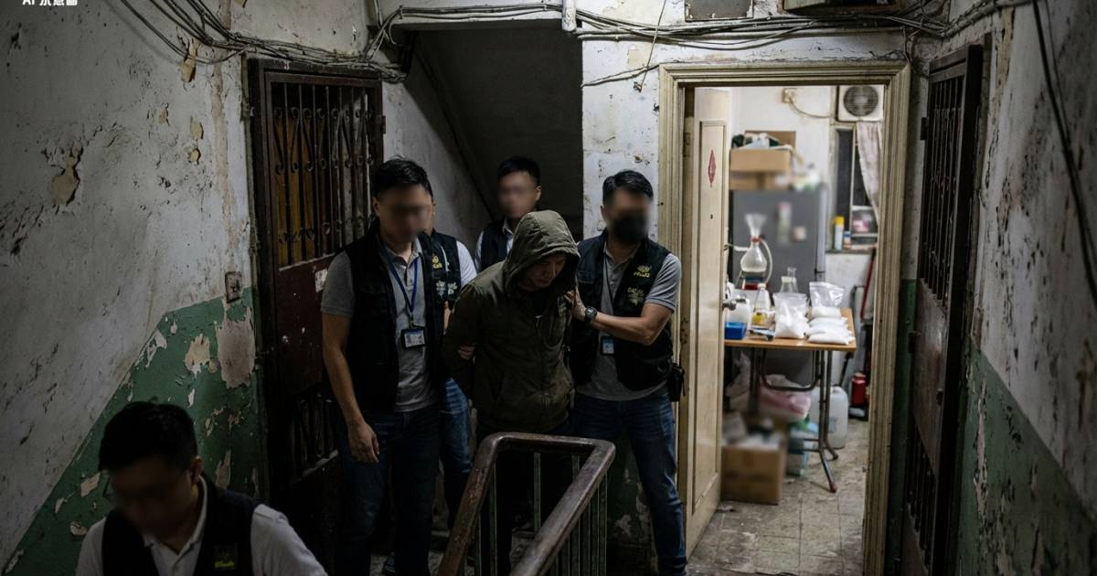 牛頭角唐樓驚變百萬毒窟！警梯間截查31歲男 單位內竟藏320萬「貨」