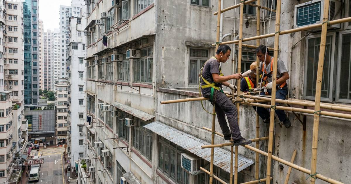 西灣河搭棚工高空做「呢件事」！網民cap圖公審 承建商極速回應結局竟是…