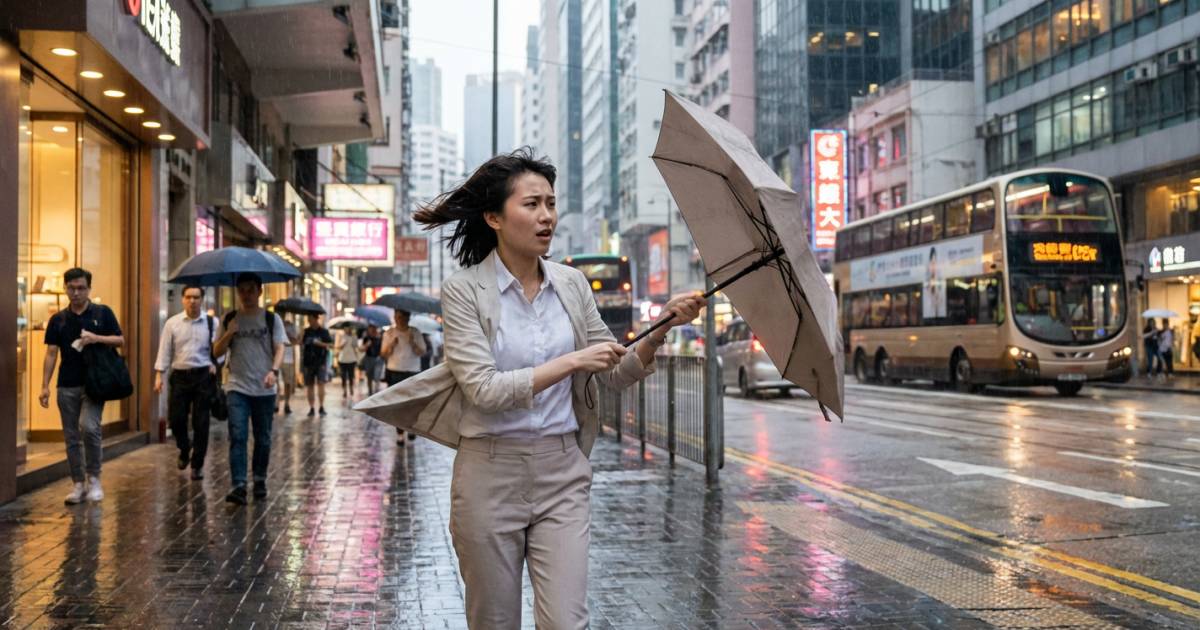 冷鋒突襲｜氣溫急降至20度！天文台警告：狂風雷暴即將爆發？