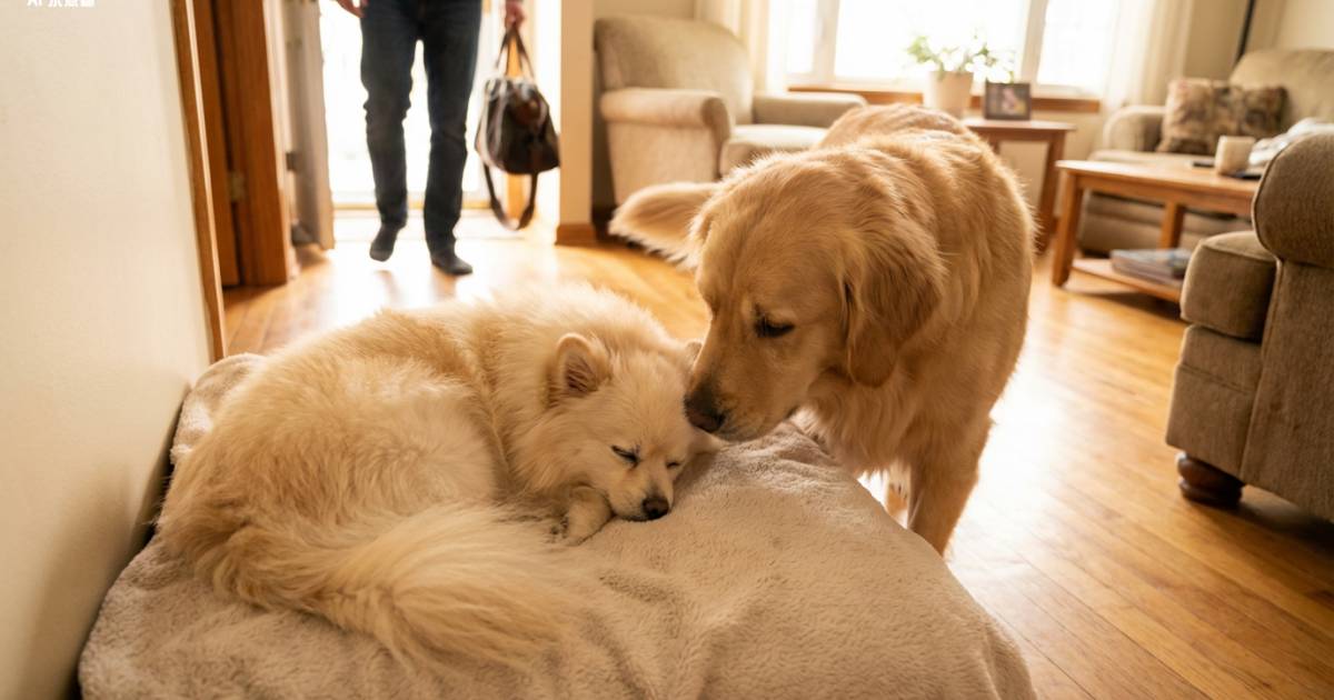 松鼠狗失聰熟睡不知主人回家！下秒狗兄弟「1個舉動」全網睇到眼濕濕