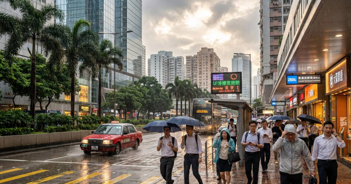 天氣突變｜明日狂風雷暴殺到！天文台預告氣溫急降至呢個度數？