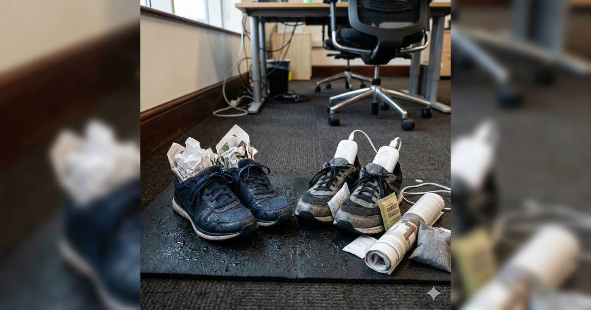 7個乾鞋方法！黑紅黃雨都唔驚！在Office極速除濕除臭｜好生活百科