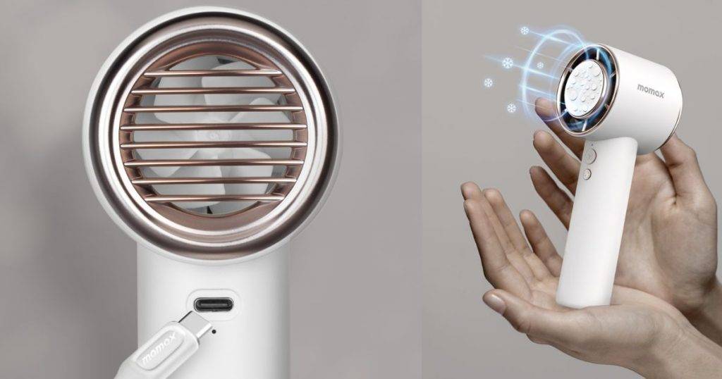 友和yoho 敏感 Momax Ultra Freeze 冰敷手持高速風扇 (IF15W)(圖片來源:友和YOHO)
