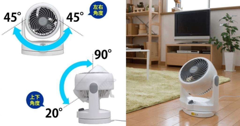 友和yoho 敏感 IRIS OHYAMA PCF-HD15 空氣對流靜音循環風扇(圖片來源:友和YOHO)