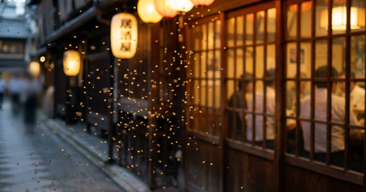 淺草居酒屋慘遭「蜂」殺！大批蜜蜂圍攻門口 食客一個舉動全網睇傻眼