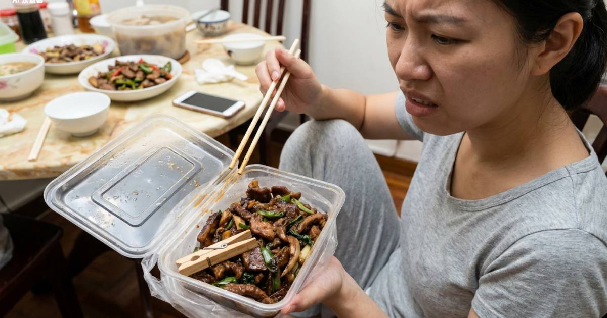 外賣肥腸食到一半驚覺有異物！事主崩潰公審 網民睇完成品：吮一下夠送一碗飯