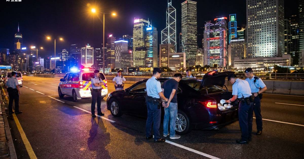 金鐘凌晨3點截查！20歲仔揸凌志斷正 警犬出動揭車廂驚人發現