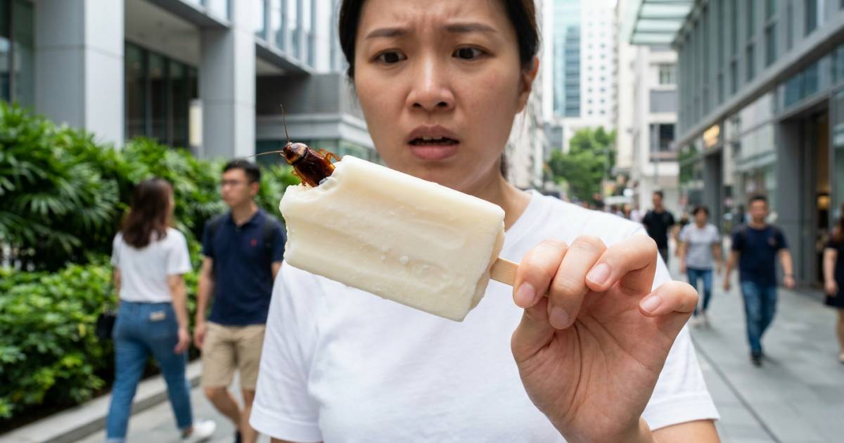 網民便利店買雪條食到曱甴！崩潰慘叫「我仲咬斷埋隻腳」｜代理商火速回應？