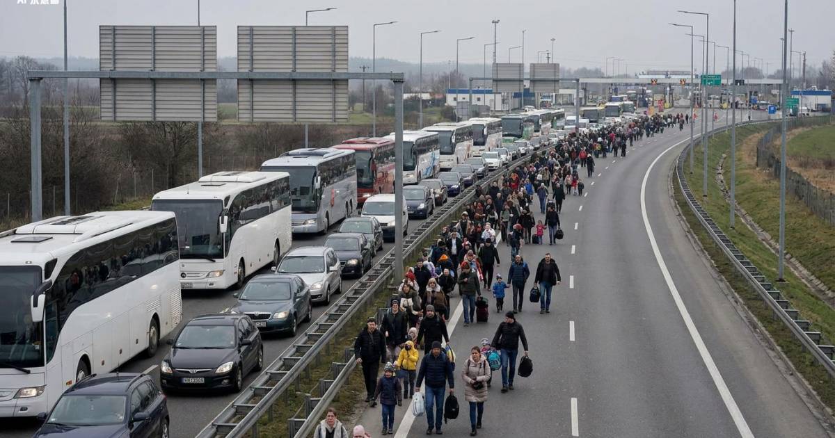 深圳關口公路奇景！數百人塞車中途棄車暴走 網民驚呼：行返深圳？