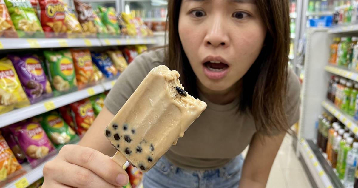 OK便利店雪條中伏！港女咬到「脆卜卜」以為係珍珠 睇真啲嚇到崩潰：我咬斷咗隻腳！