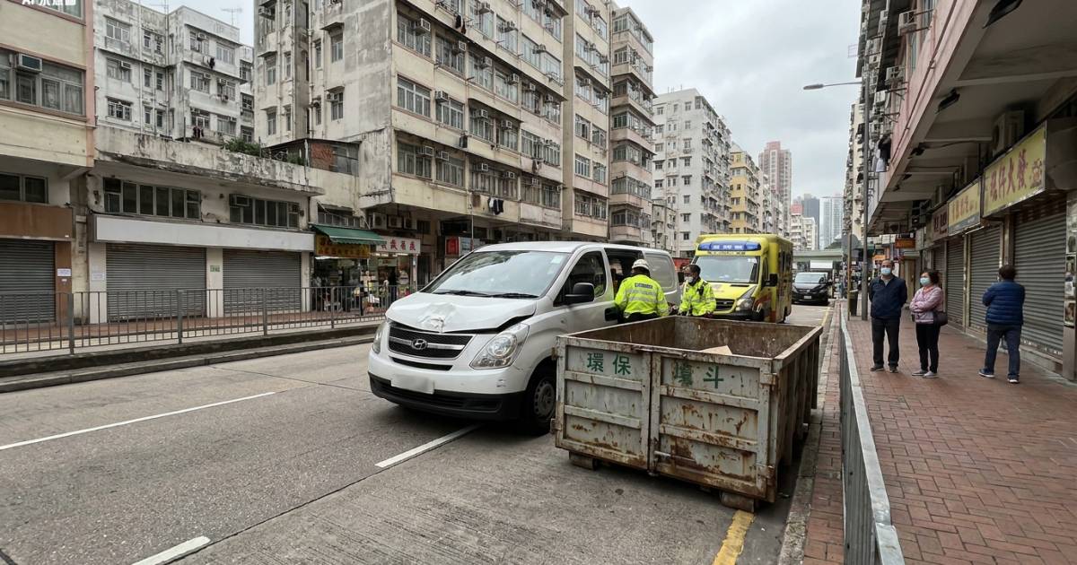 紅磡客貨車猛撼環保斗車頭摺起 車上2歲女童受傷送院