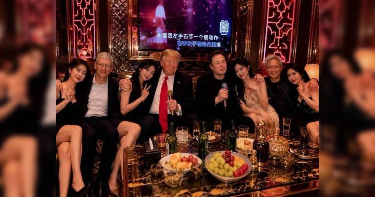 網上瘋傳AI圖｜特朗普帶馬斯克黃仁勳夜蒲 首富本尊現身爆笑「這樣回應」！