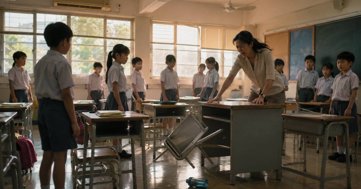 秀茂坪小學教師被指掟凳掟水樽拉扯學生 大熱天關冷氣罰企惹公憤