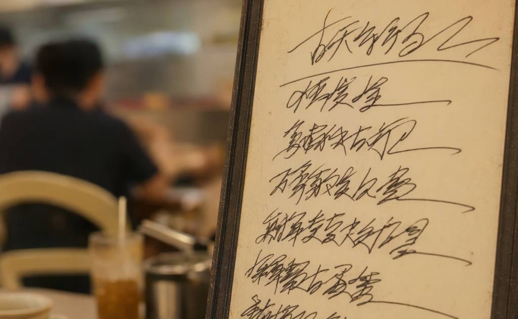 灣仔茶餐廳餐牌鬼畫符爆紅｜網民改咗個名全場笑翻