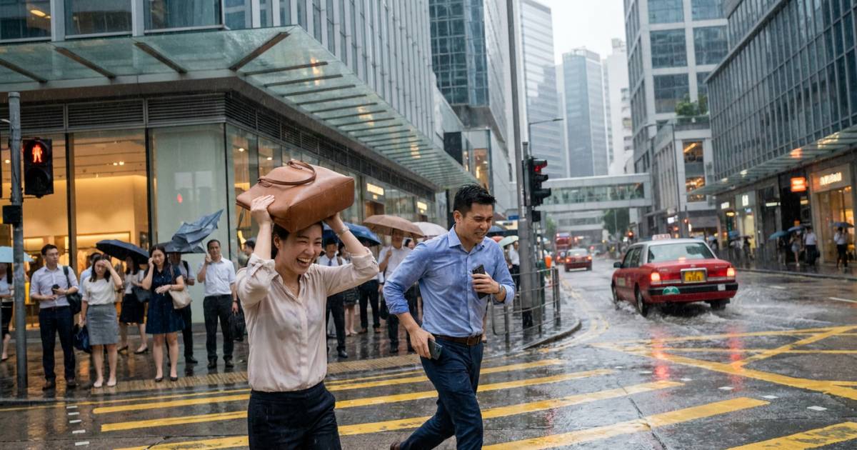 天文台中午突發黃雨警告｜全港打工仔食晏變落湯雞？未來一兩日天氣更差！