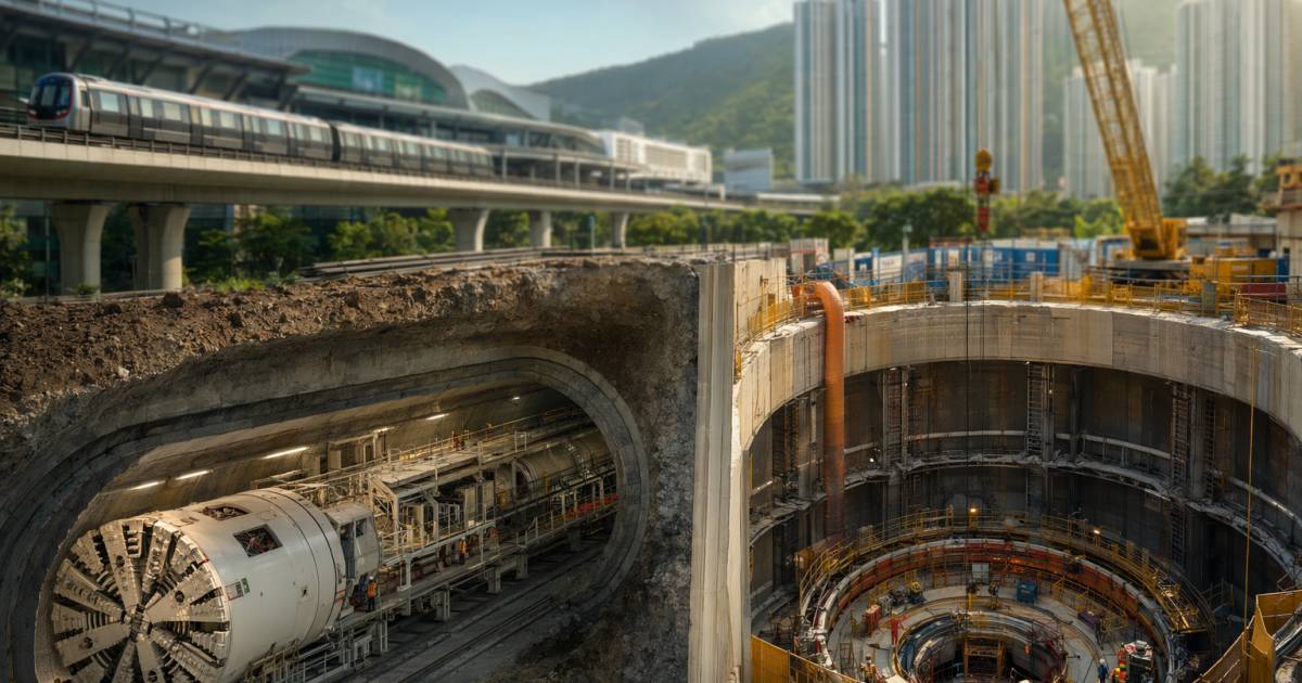 東涌綫延綫隧道即將全面貫通｜港鐵首用嶄新技術省一半工時