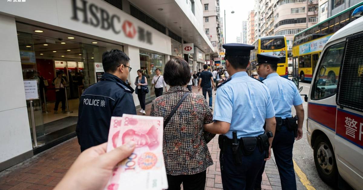 62歲婦人存500蚊人民幣即被捕｜銀行職員一驗即知