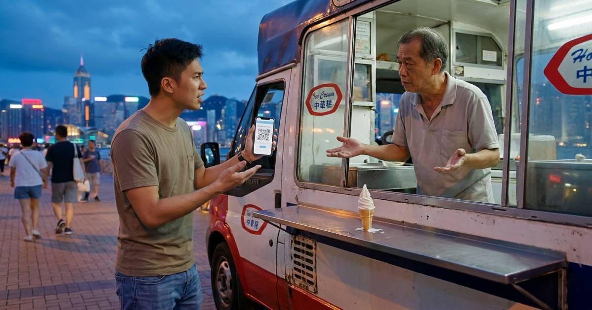 港男尖沙咀買雪糕用支付寶｜疑被老闆鬧「白痴仔」爆Seed三語反擊！內地網民狂轟：賣雪糕賣出優越感？