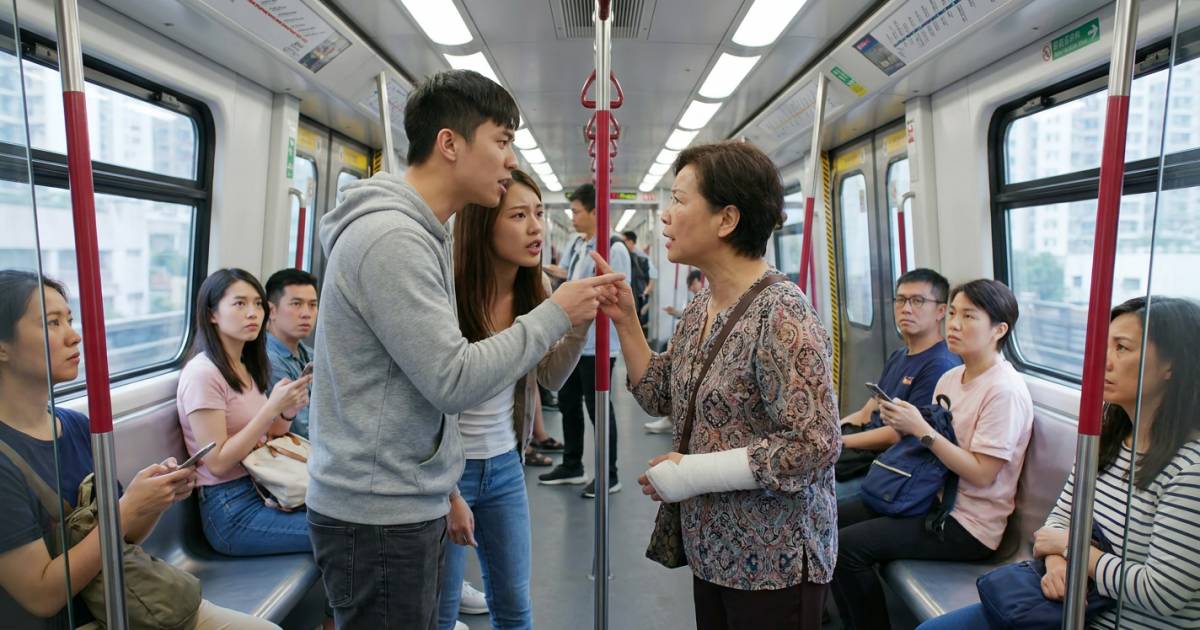港鐵老婦命令式要求讓座｜年輕男爆Seed反擊「老奉呀」 臨走一舉動惹全網怒轟