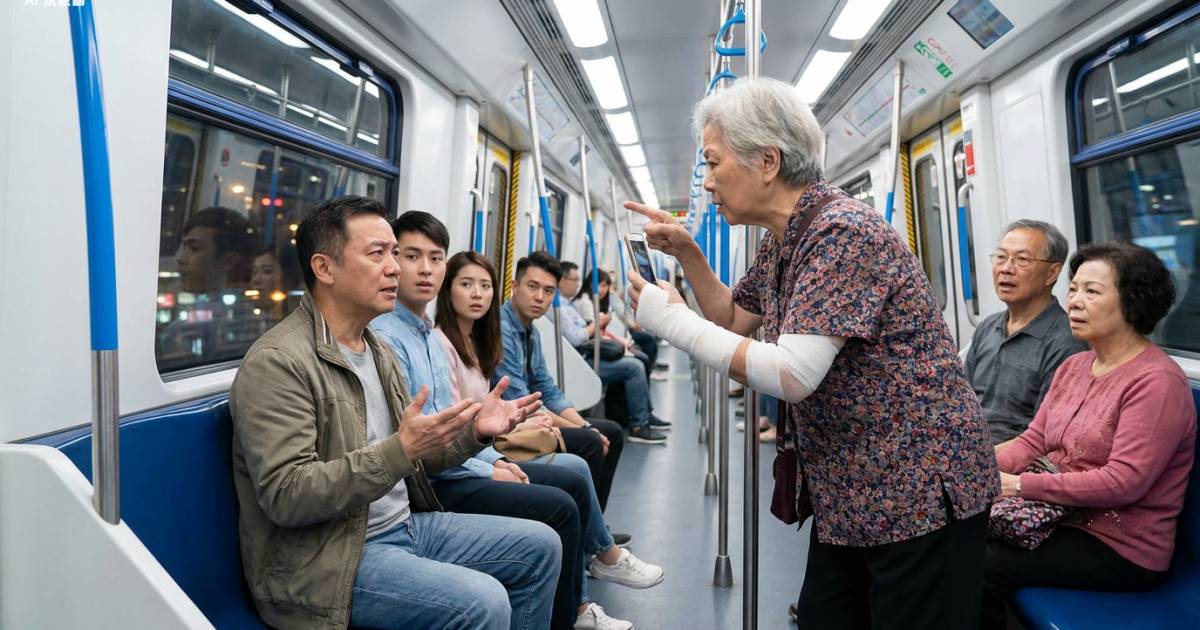 東鐵線男乘客坐非關愛座遭老婦命令讓座 激戰多站結局竟然係咁