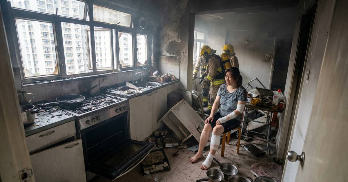 藍田邨煮食突爆炸 女子4成皮膚燒傷送院