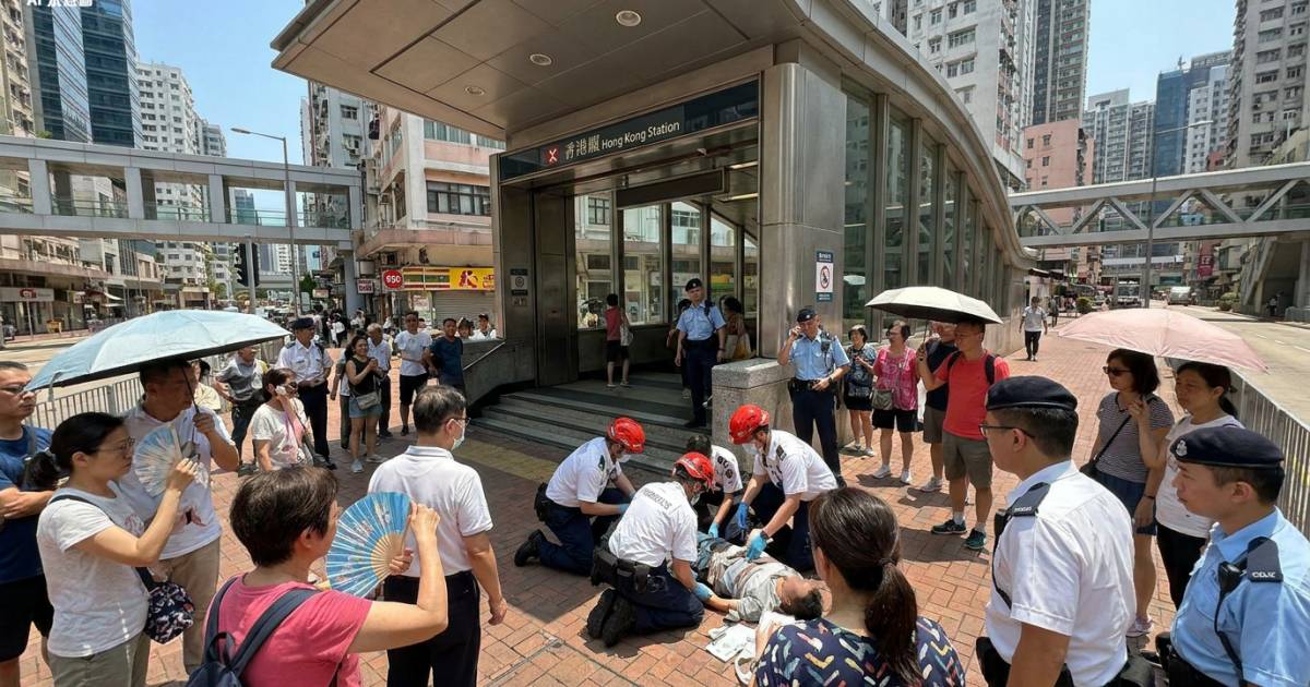 25歲女荃灣站外突昏迷送院搶救 事發時全港熱爆錄得43度