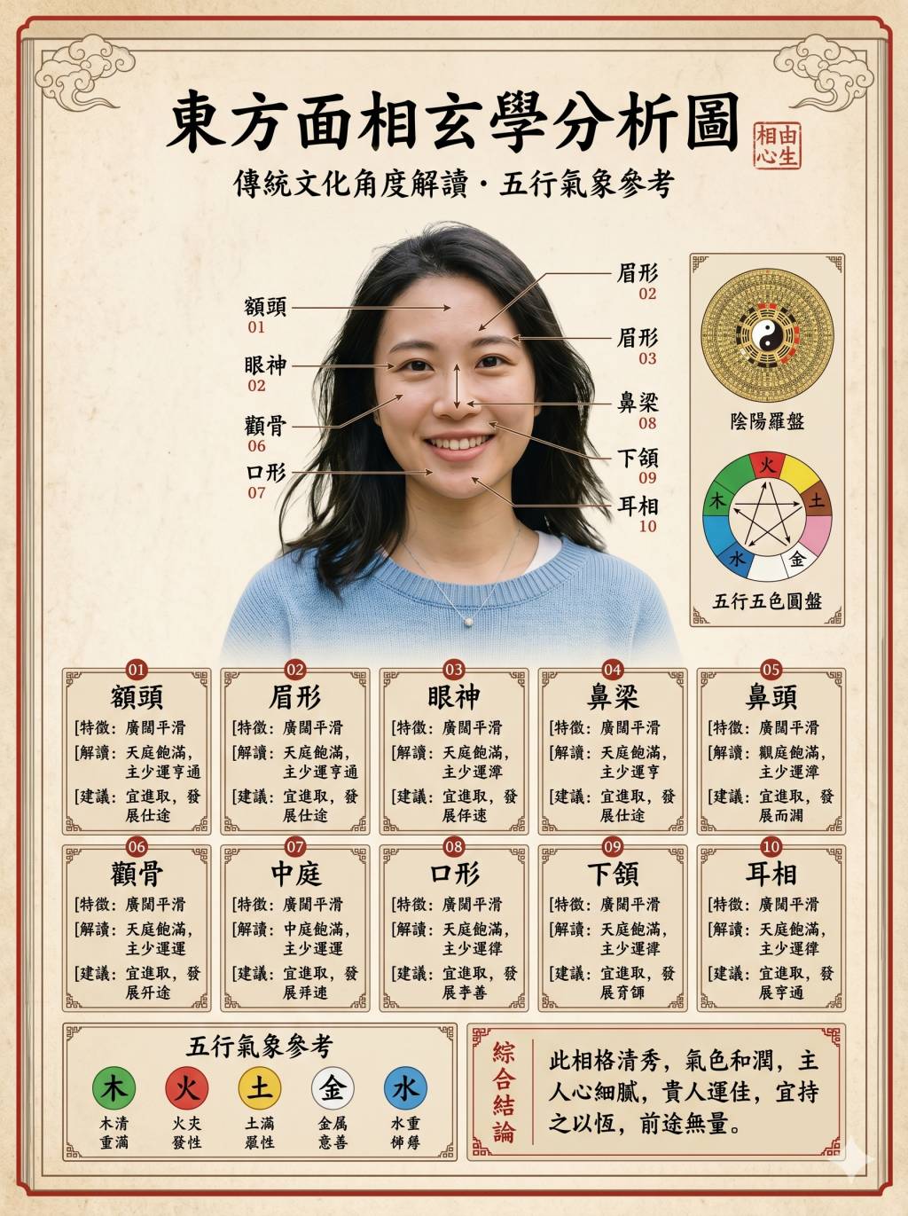 面相分析 (圖片來源:AI)