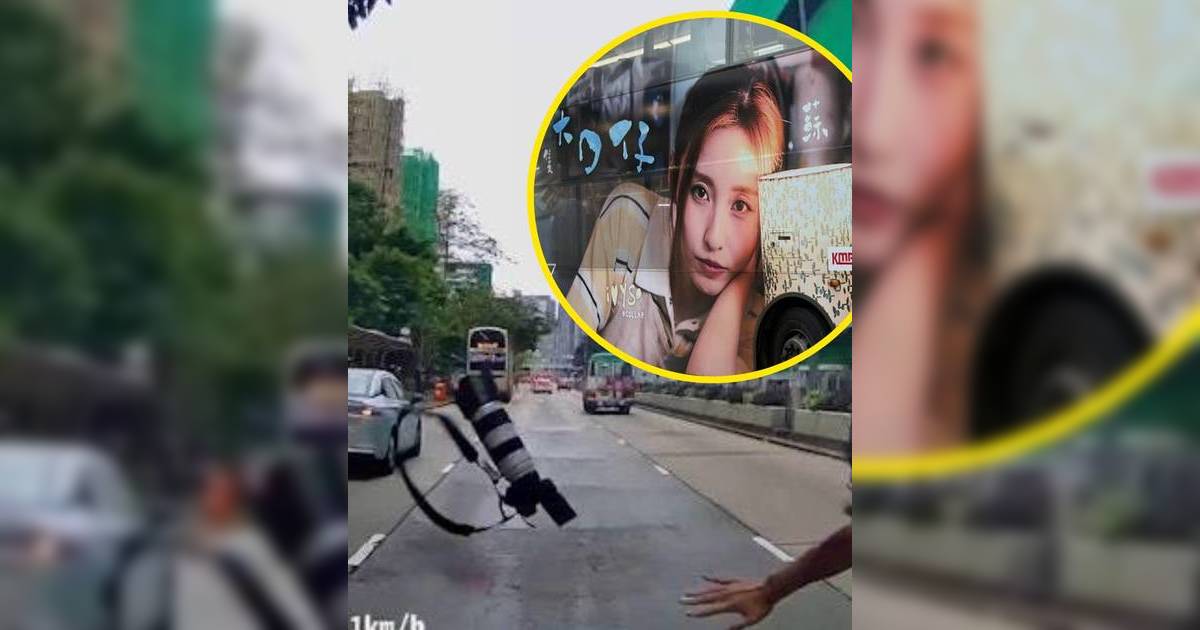 全網鬧爆！16歲少年為追拍IvySo巴士 驚踩出長沙灣道 遭私家車直撞飛起