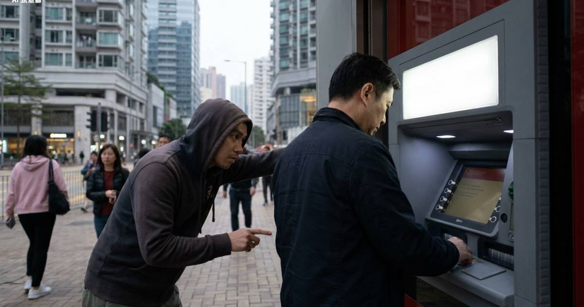 西九ATM怪漢突埋身稱「張卡係我」 港男1招即場拆穿