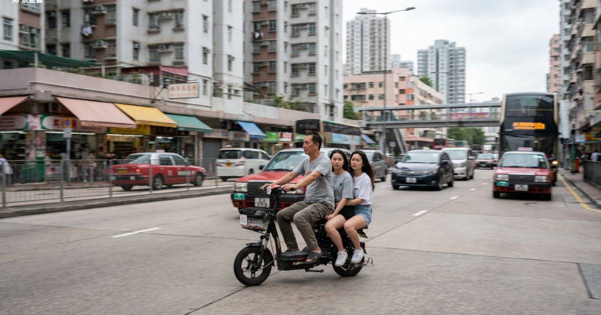 元朗電動單車載兩少女零裝備飛馳｜片段瘋傳後男子下場曝光