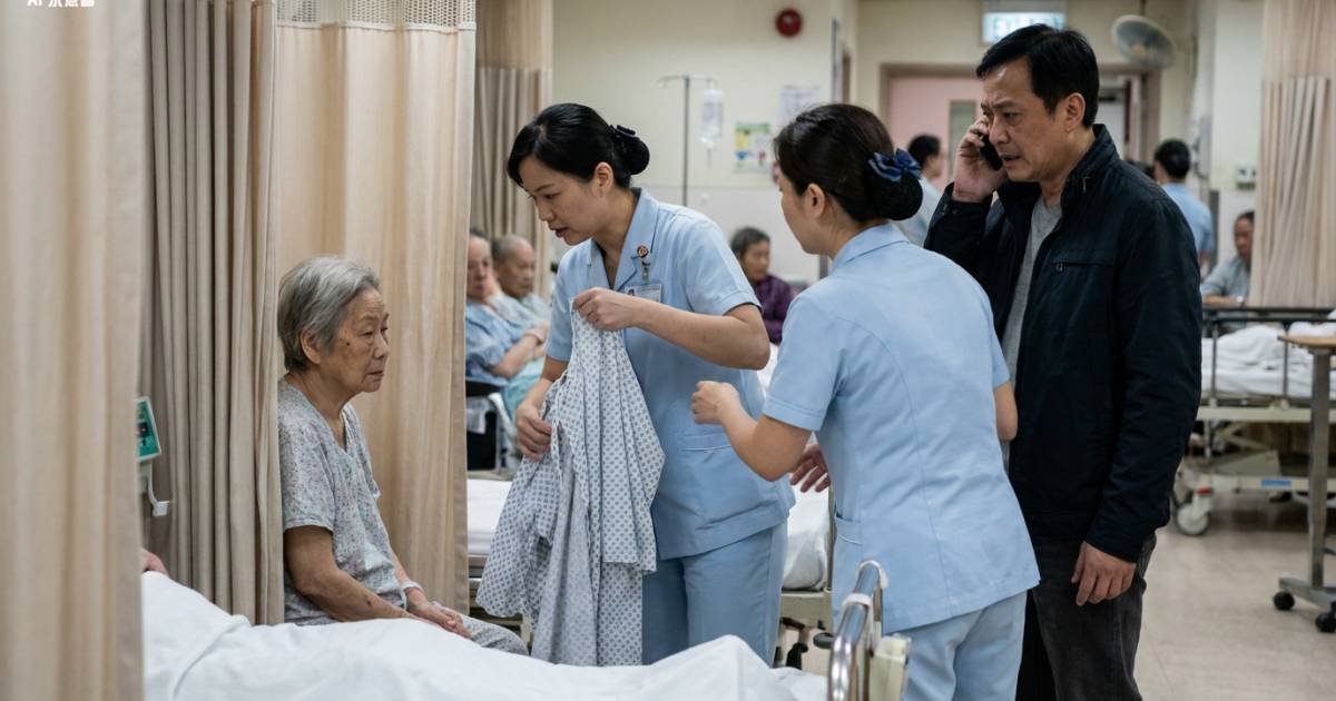 94歲婆婆住院換衫遭兩職員推肩 兒子揭發報警結果