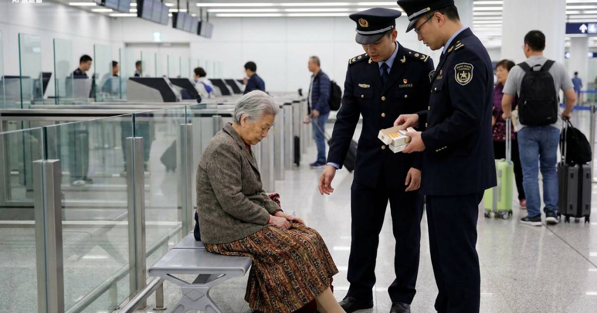 74歲婆婆長裙下藏1,581支私煙闖關｜海關揭開裙底真相