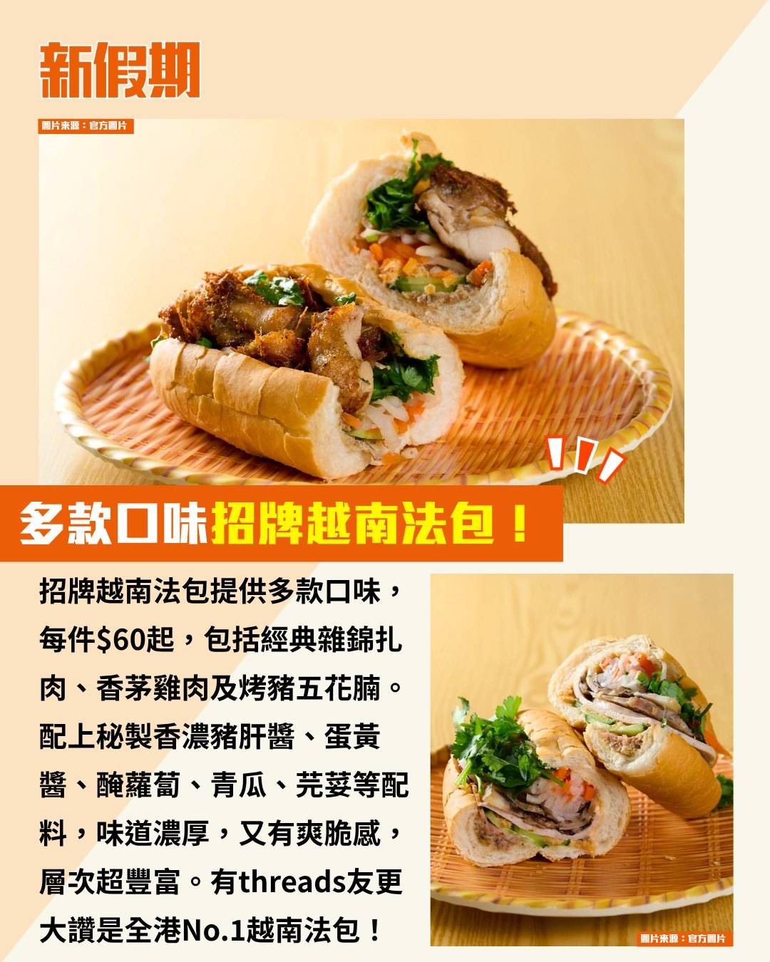 越南法包 (圖片來源:官方圖片)