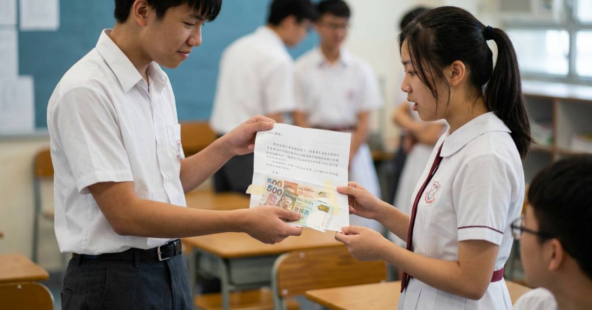 男生寫情信表白隔離班女同學 信中貼$520現金原因極度通透