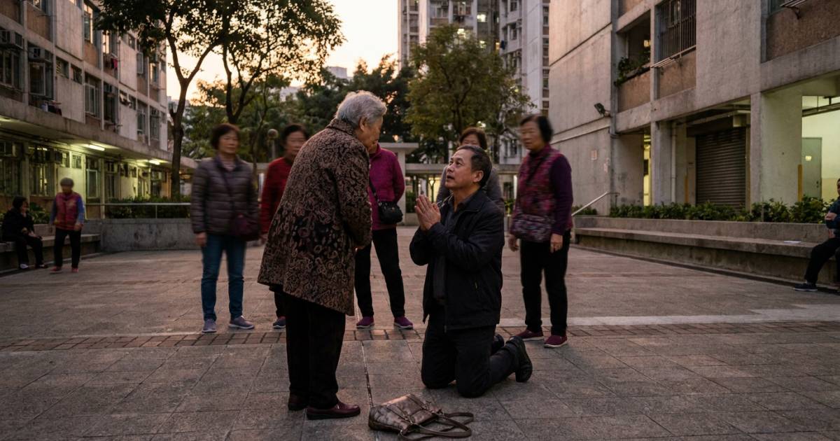 元朗71歲婆婆手袋被搶 65歲賊人跪地求饒下場曝光