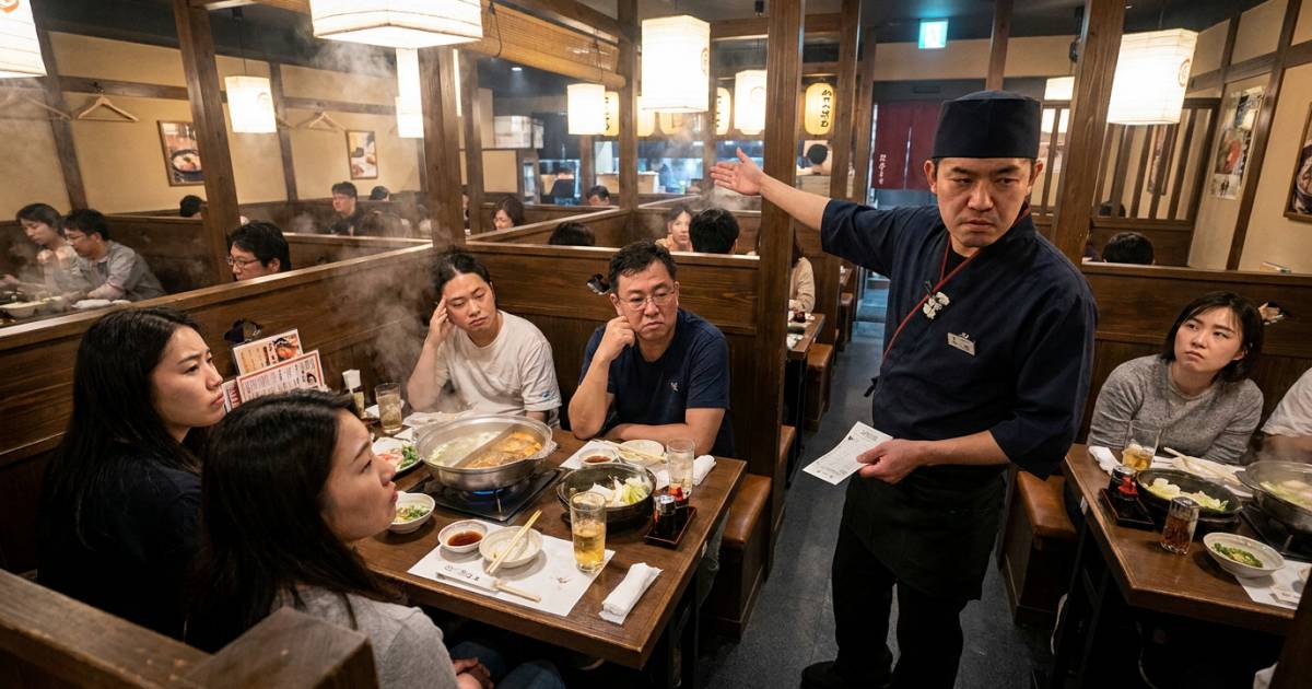 港人大阪食火鍋放題未夠鐘被趕 結帳一幕更令人火滾