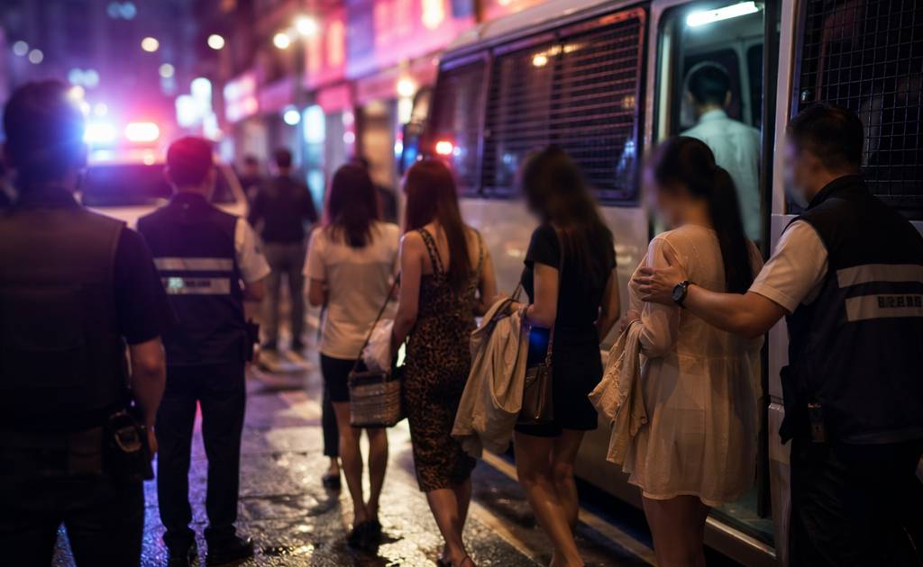 荃灣鬧市掃黃拘6人｜全部持雙程證揭一帶據點