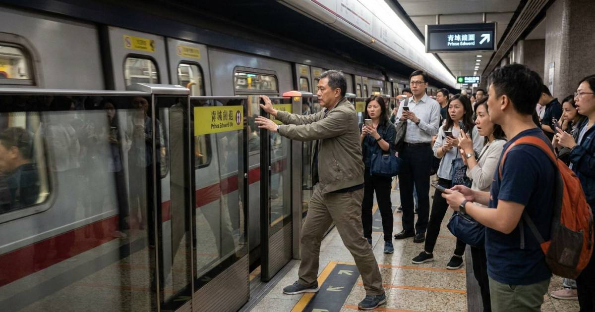 太子站大叔徒手撬開幕門迫上車 網民翻出附例揭最高罰則