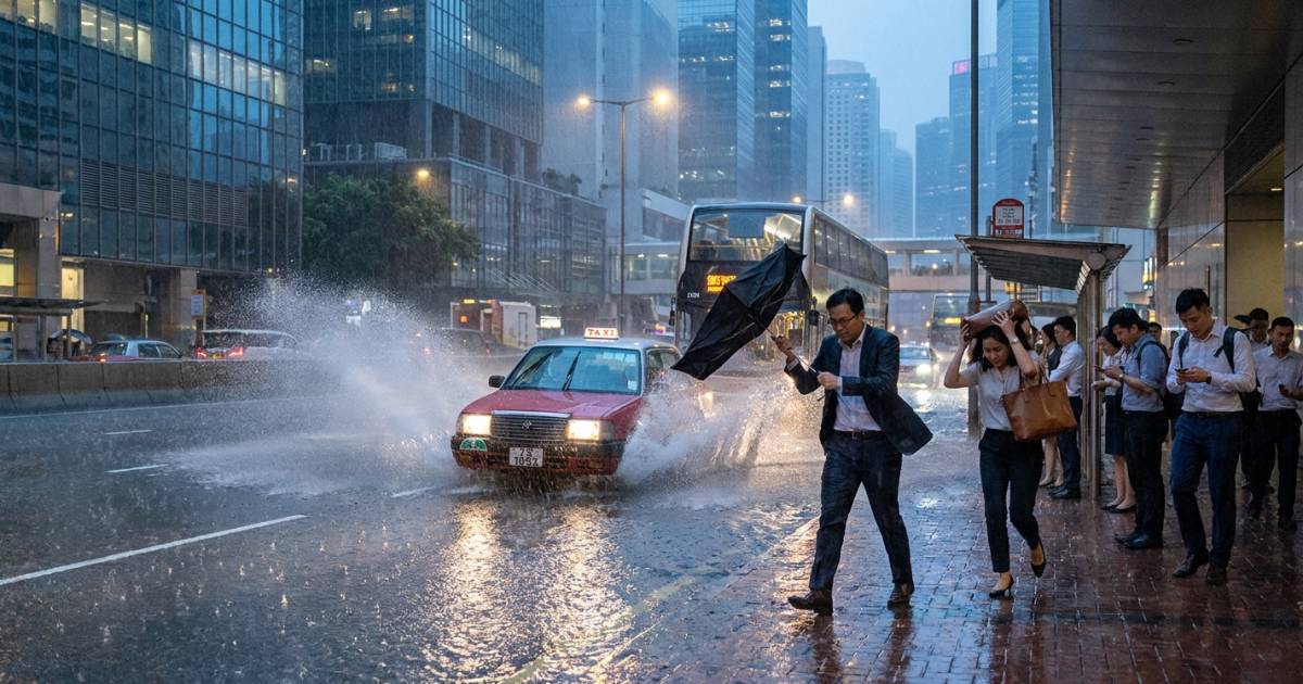 黃雨凌晨突襲！天文台警告：狂風雷暴殺到｜未來一周天氣更惡劣？
