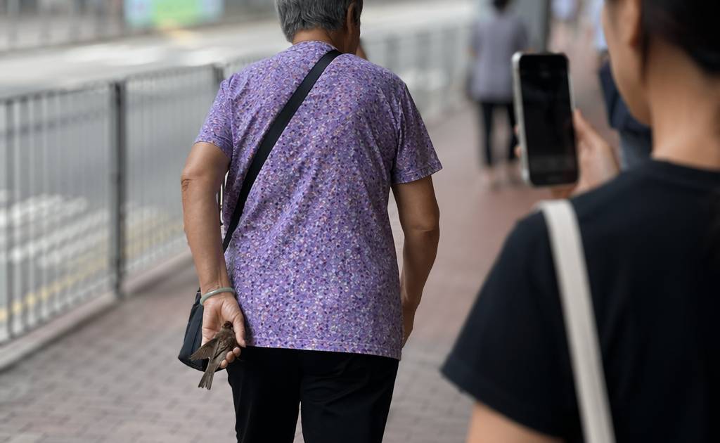 長沙灣老婦當街徒手擒雀帶走 途人拍片舉證結局竟然係咁