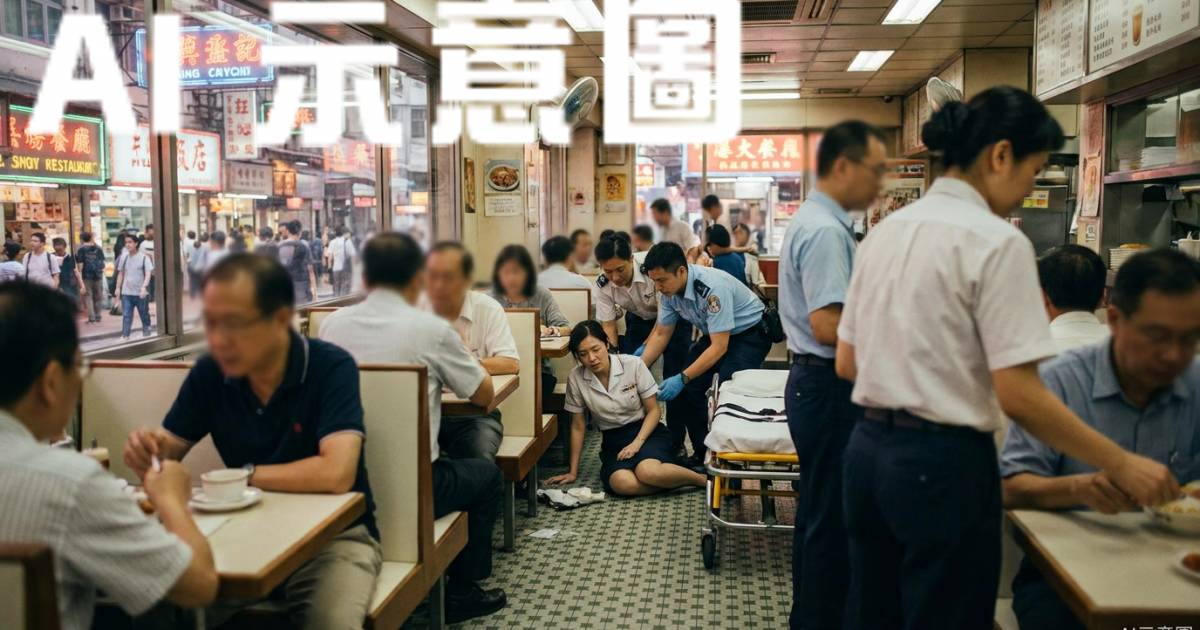 旺角砵蘭街食肆57歲女侍應工作中突倒地 送院搶救結果令人心痛