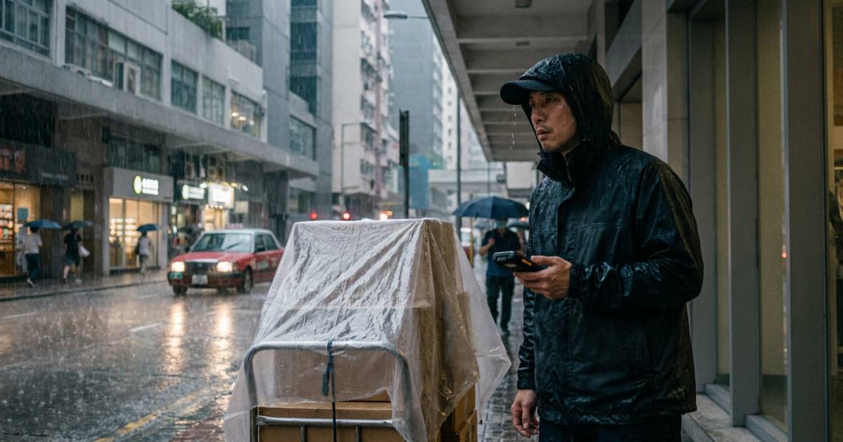 黑雨警告突襲！｜順豐急發公告「即日件暫停」全港派送或受阻？