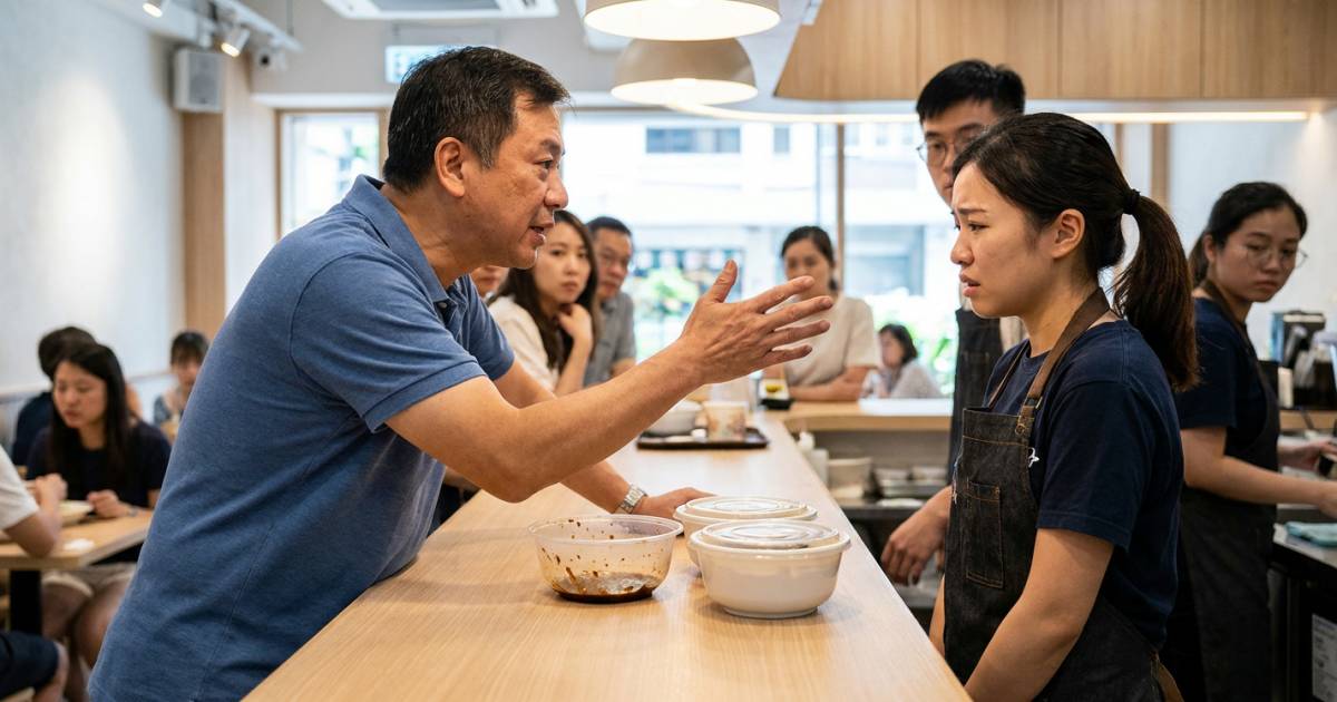 惡客食完一碗坑腩嫌垃圾｜大鬧食店逼女店員退錢 網民怒轟：食相肉酸！