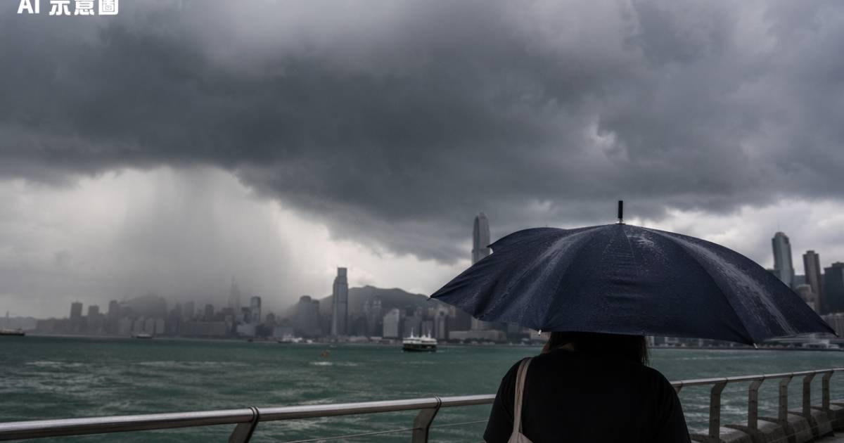 低壓槽殺到｜本港以南雷雨區北移 今早部分地區雨勢較大 周末後氣溫急變