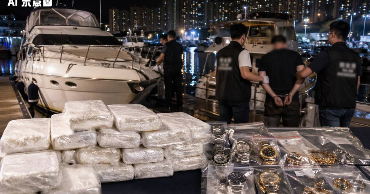 香港仔避風塘遊艇藏1.8億可卡因｜主腦住所搜出名錶珠寶揭奢華生活